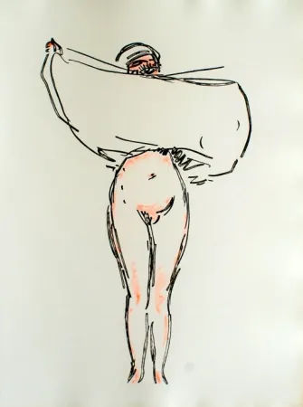 Acquaforte Van Dongen - Woman with a skirt