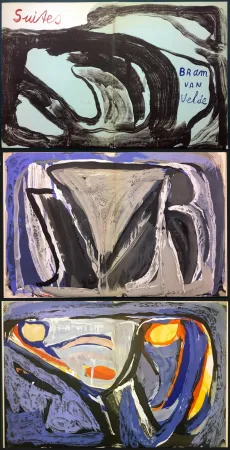 Libro Illustrato Van Velde - 7 Lithographies pour le Catalogue Galerie Krugier n°1 (1962)