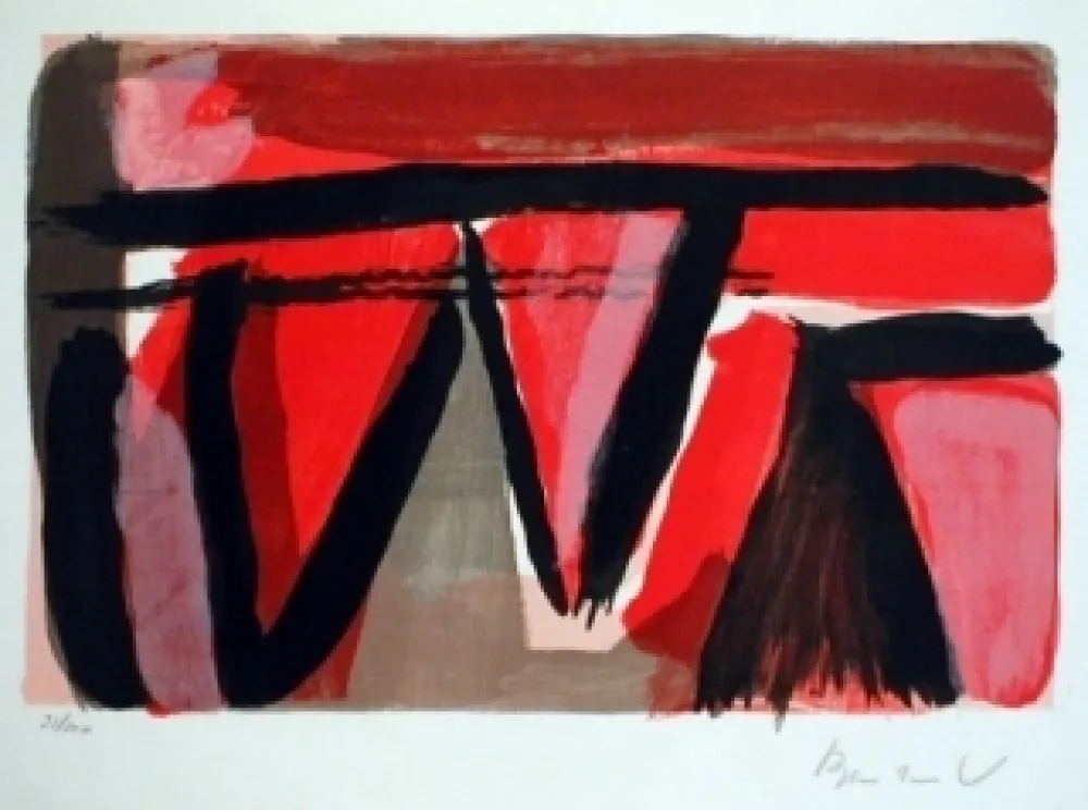 Litografia Van Velde - Braises