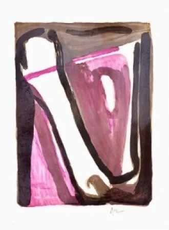 Litografia Van Velde - Ce qui reste