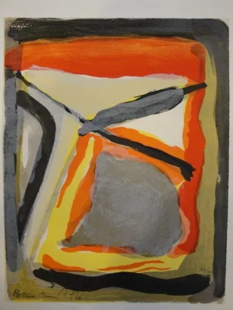 Litografia Van Velde - Celui qui ne peut se servir des mots