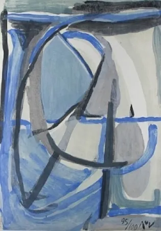 Litografia Van Velde - Clarté