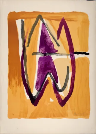 Litografia Van Velde - Composition, 1976 - Hand-signed