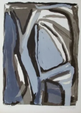 Litografia Van Velde - Composition 66