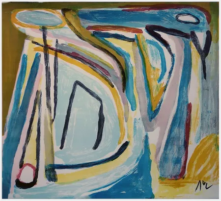 Litografia Van Velde - Composition