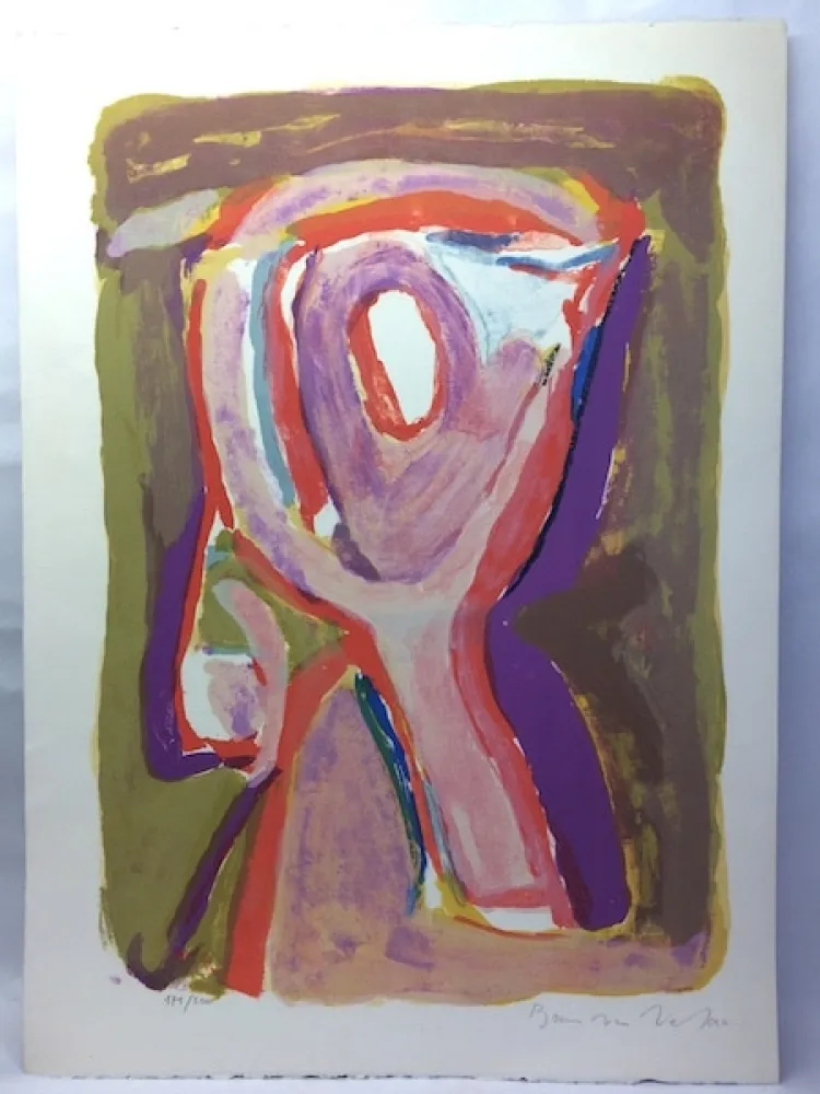 Litografia Van Velde - Crépuscule