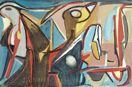 Litografia Van Velde - Eclosion 