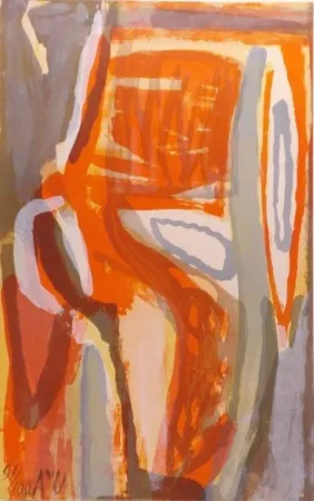 Litografia Van Velde - Ecoute 