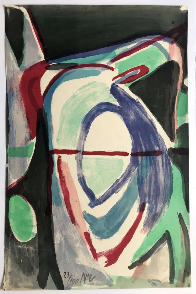 Litografia Van Velde - En Deux