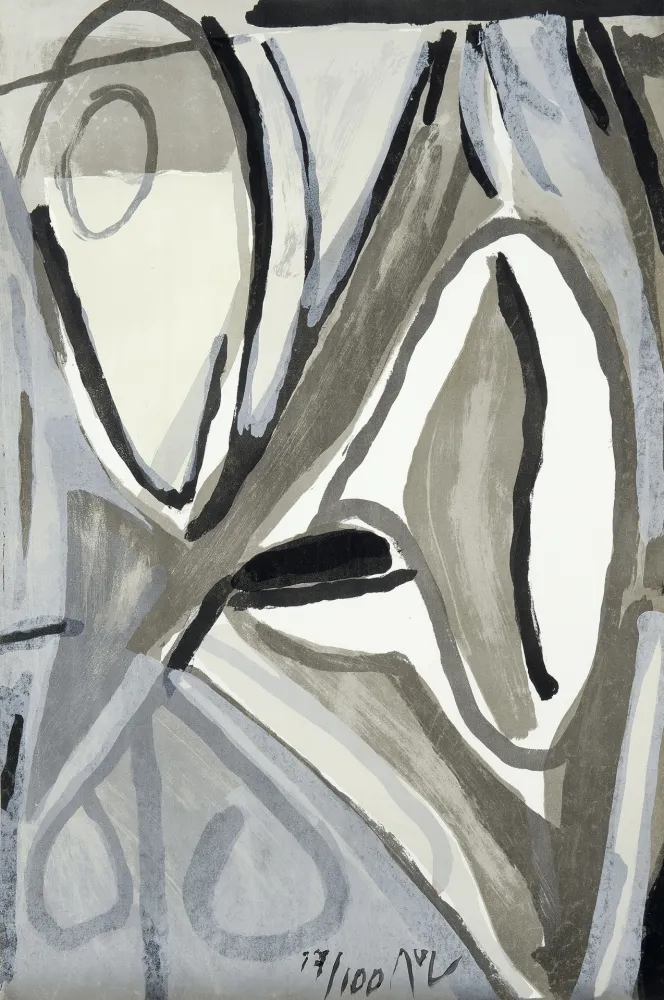 Litografia Van Velde - Jour gris 