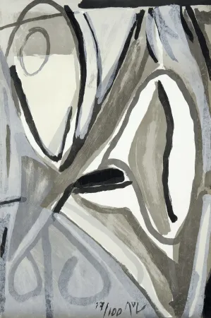 Litografia Van Velde - Jour gris 