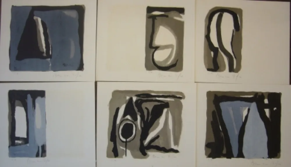 Litografia Van Velde - La folie du jour