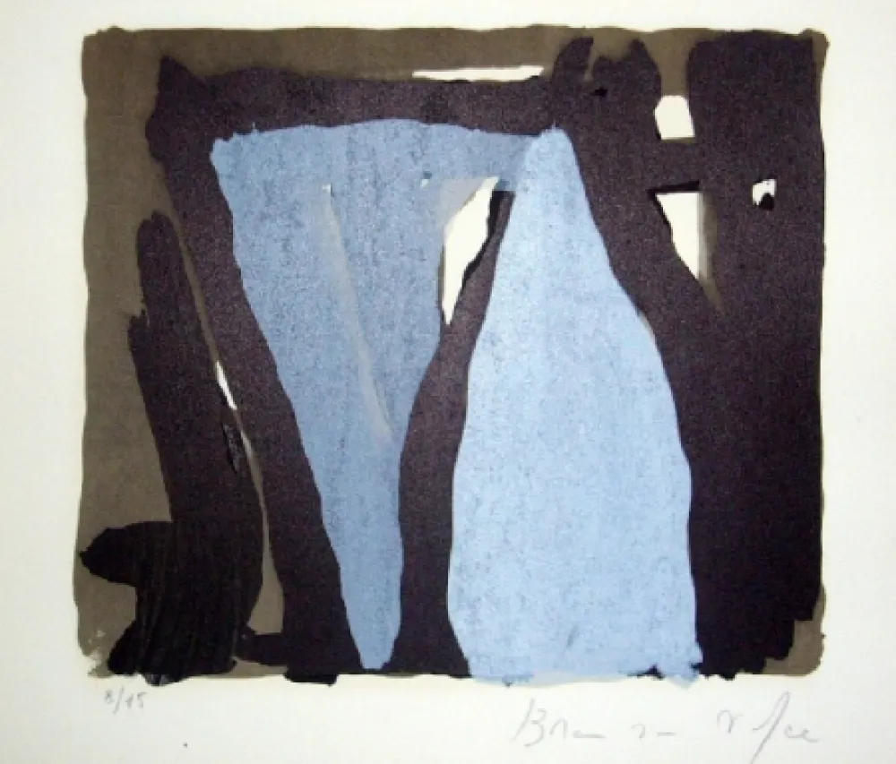 Libro Illustrato Van Velde - La folie du jour, texte de Maurice Blanchot