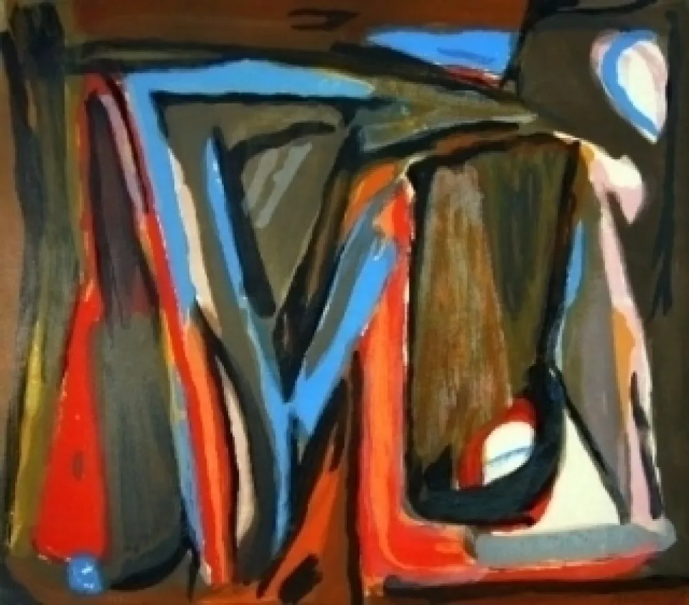 Litografia Van Velde - MP 316 - Le tout