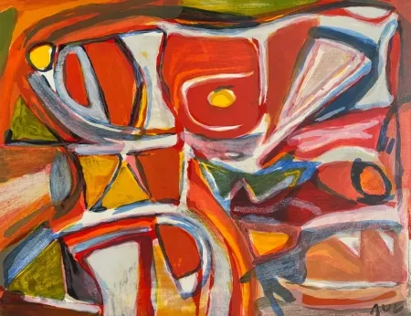 Litografia Van Velde - MP 389 - Embrasement