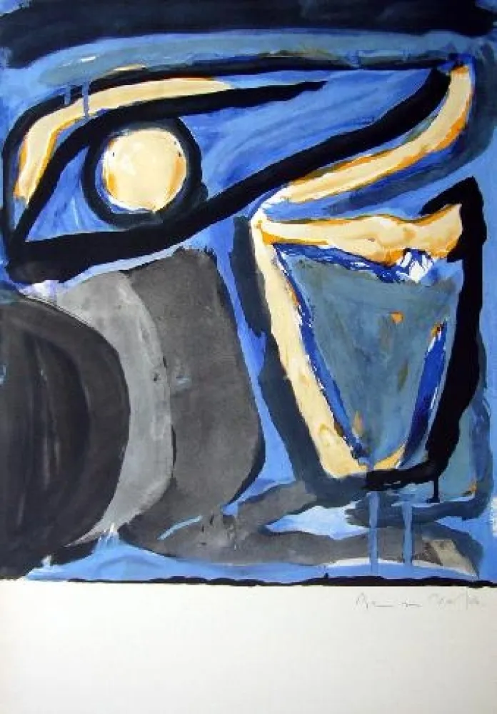 Litografia Van Velde - MP 65 -Musée national d'Art moderne