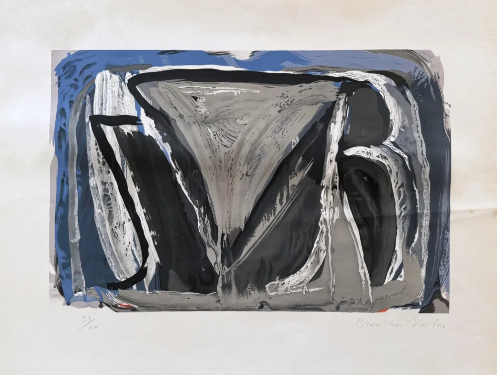Litografia Van Velde - MP15, 1962