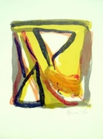 Litografia Van Velde - MP208 Vif