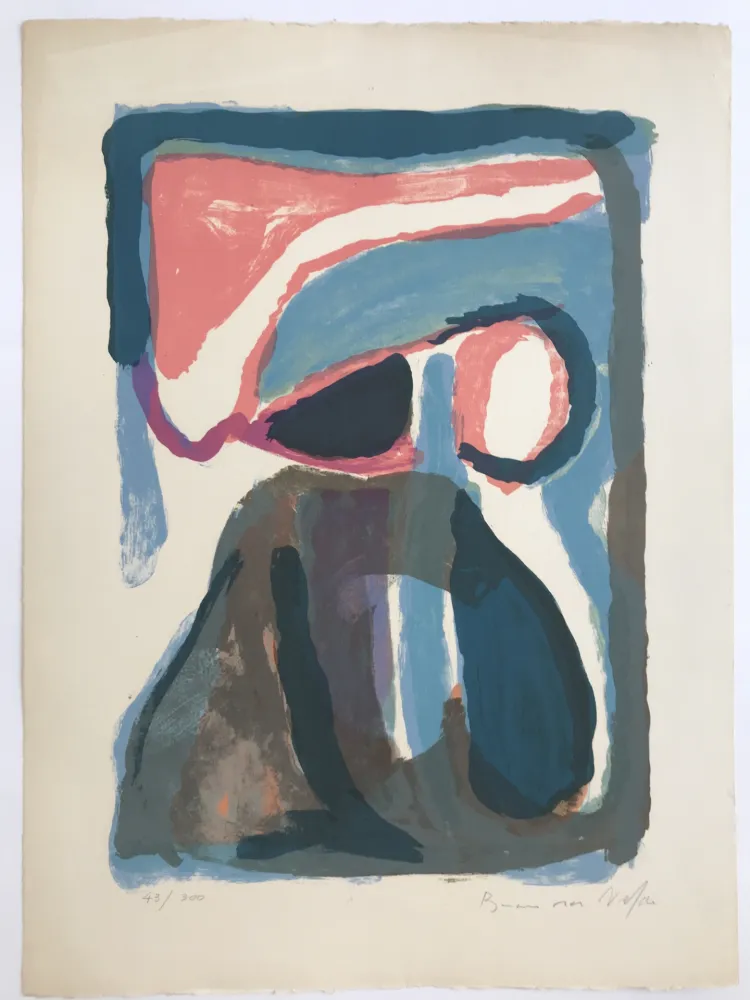 Litografia Van Velde - Nuit