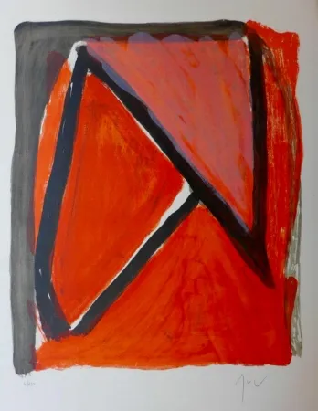 Litografia Van Velde - Partage du rouge