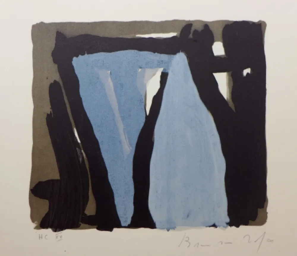 Litografia Van Velde - Pour La folie du jour