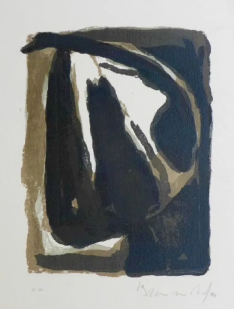 Litografia Van Velde - Pour Le crime d'une nuit d'E. Bove