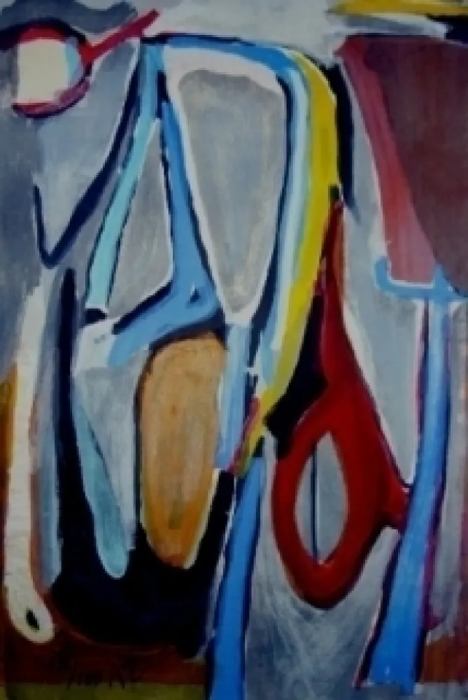 Litografia Van Velde - Recul