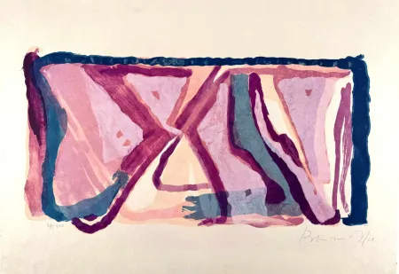 Litografia Van Velde - Sans titre 