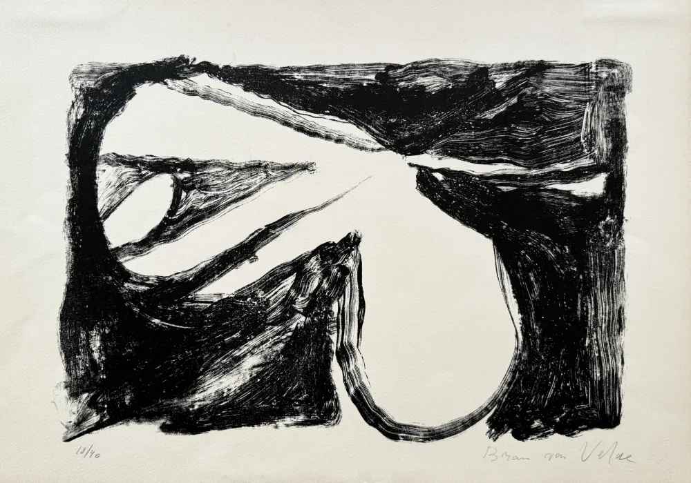 Litografia Van Velde - Sans titre, 1965