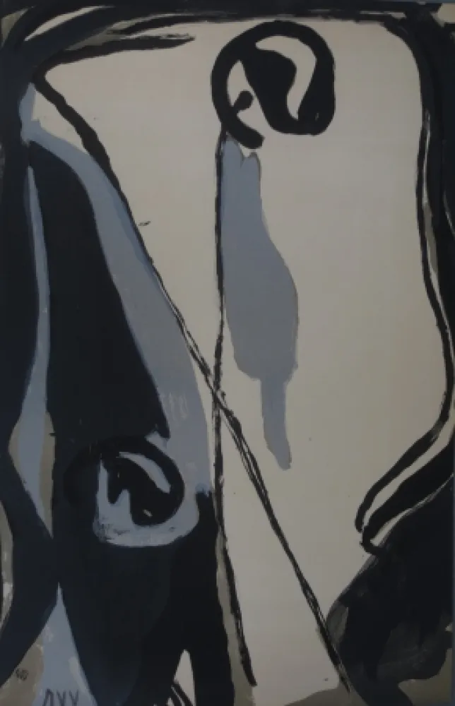 Litografia Van Velde - Sans titre