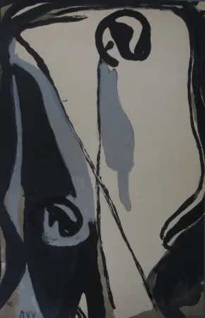 Litografia Van Velde - Sans titre