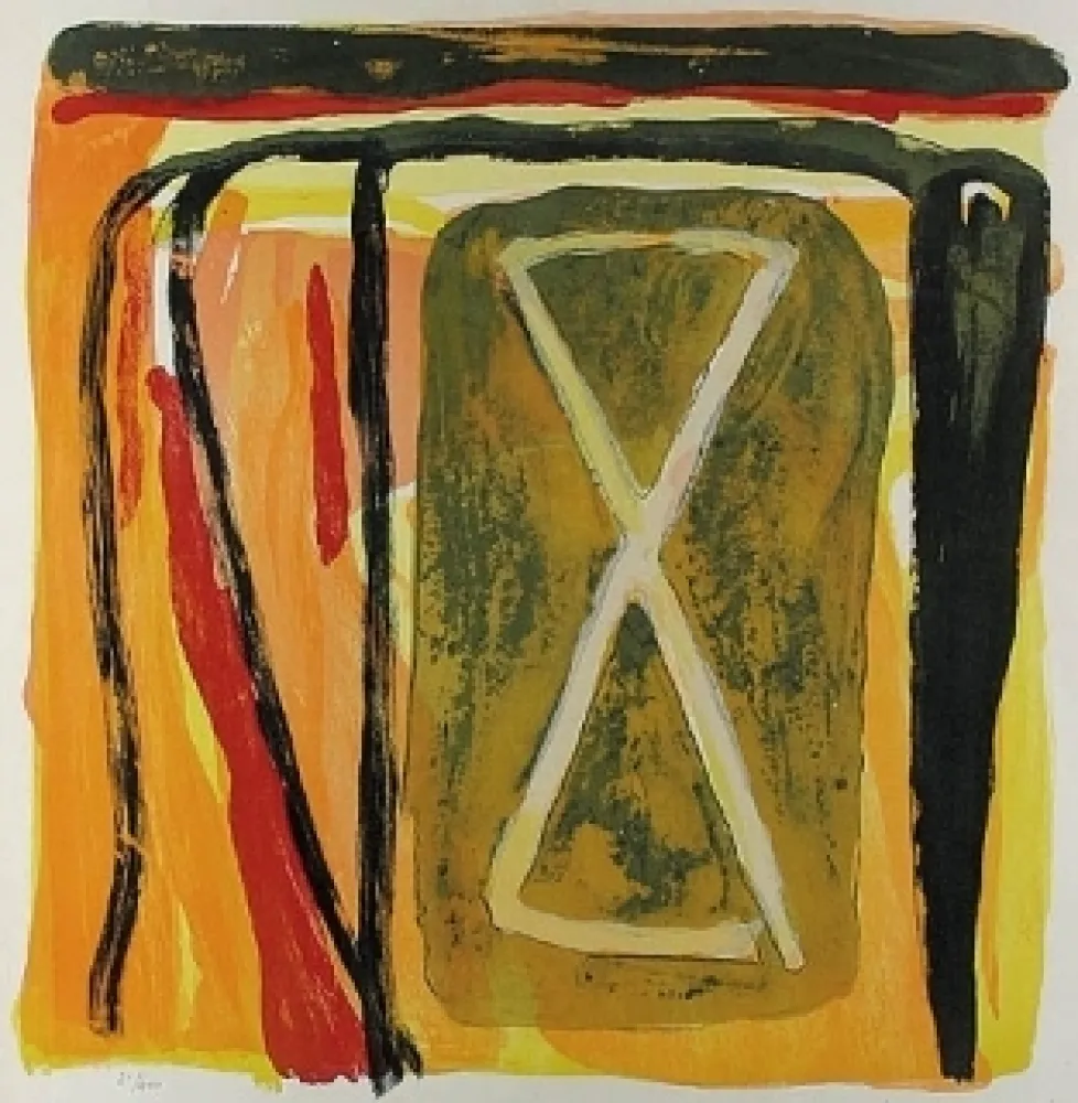 Litografia Van Velde - Sans titre