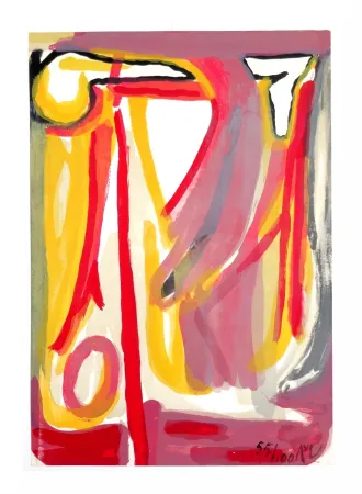 Litografia Van Velde - Sans titre