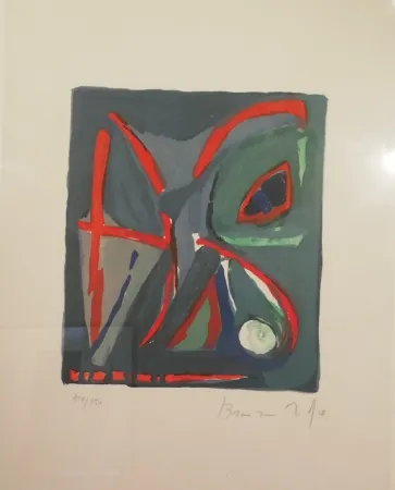 Litografia Van Velde - Sans titre