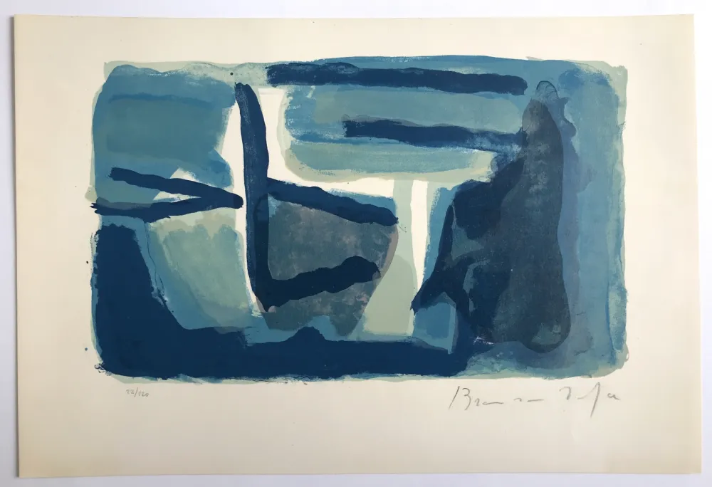 Litografia Van Velde - Sans titre (MP 127)