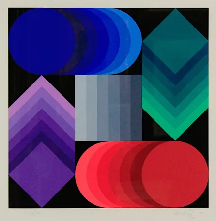 Serigrafia Vasarely - 1990 World Cup