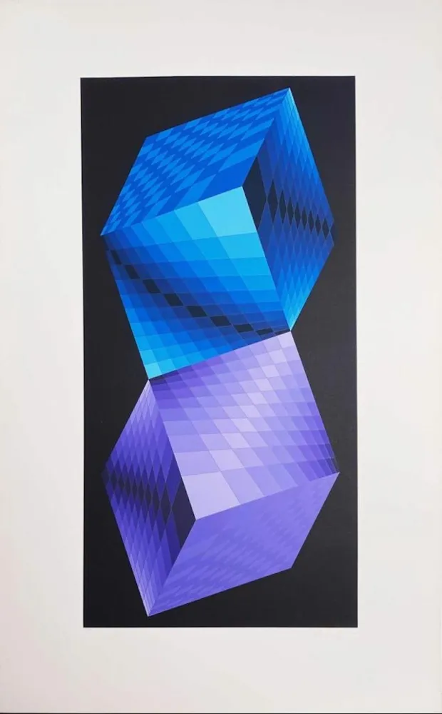 Serigrafia Vasarely - Album Meta: Seven Plates 7