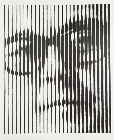 Serigrafia Vasarely - Autoportrait