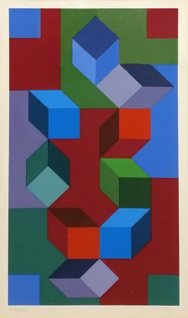 Serigrafia Vasarely - COMPOSITION