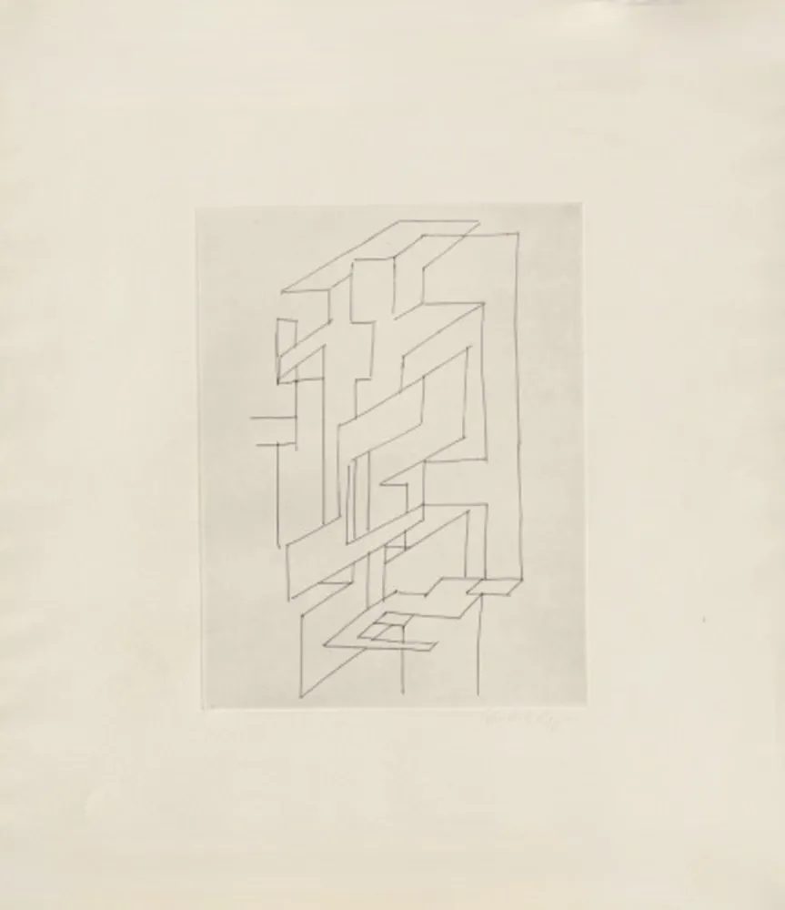 Incisione Vasarely - Gordes Gestalt