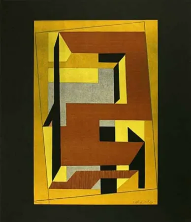 Litografia Vasarely - Gordes Taira