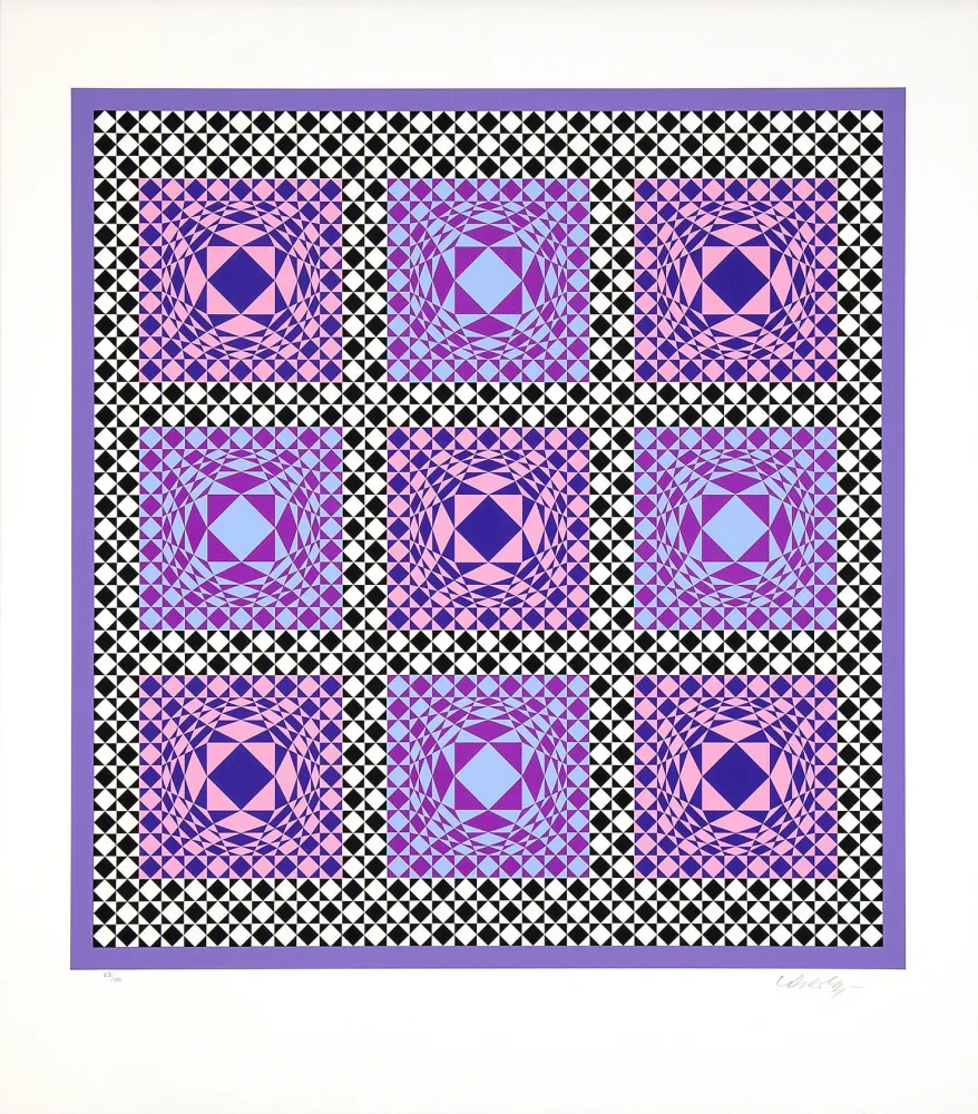Serigrafia Vasarely - Jatek