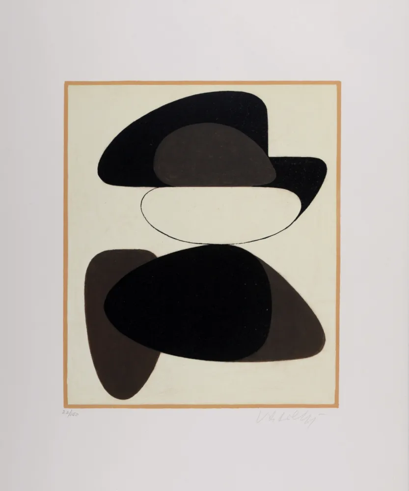 Litografia Vasarely - Kerisle, 1972 - Hand-signed