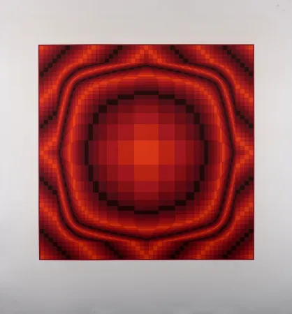 Serigrafia Vasarely - Mantra Rouge, c.1977 - Hand-signed & numbered!