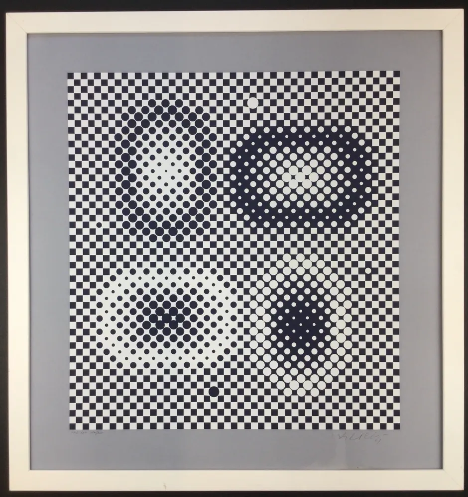 Serigrafia Vasarely - ME-TA ( from BACH )