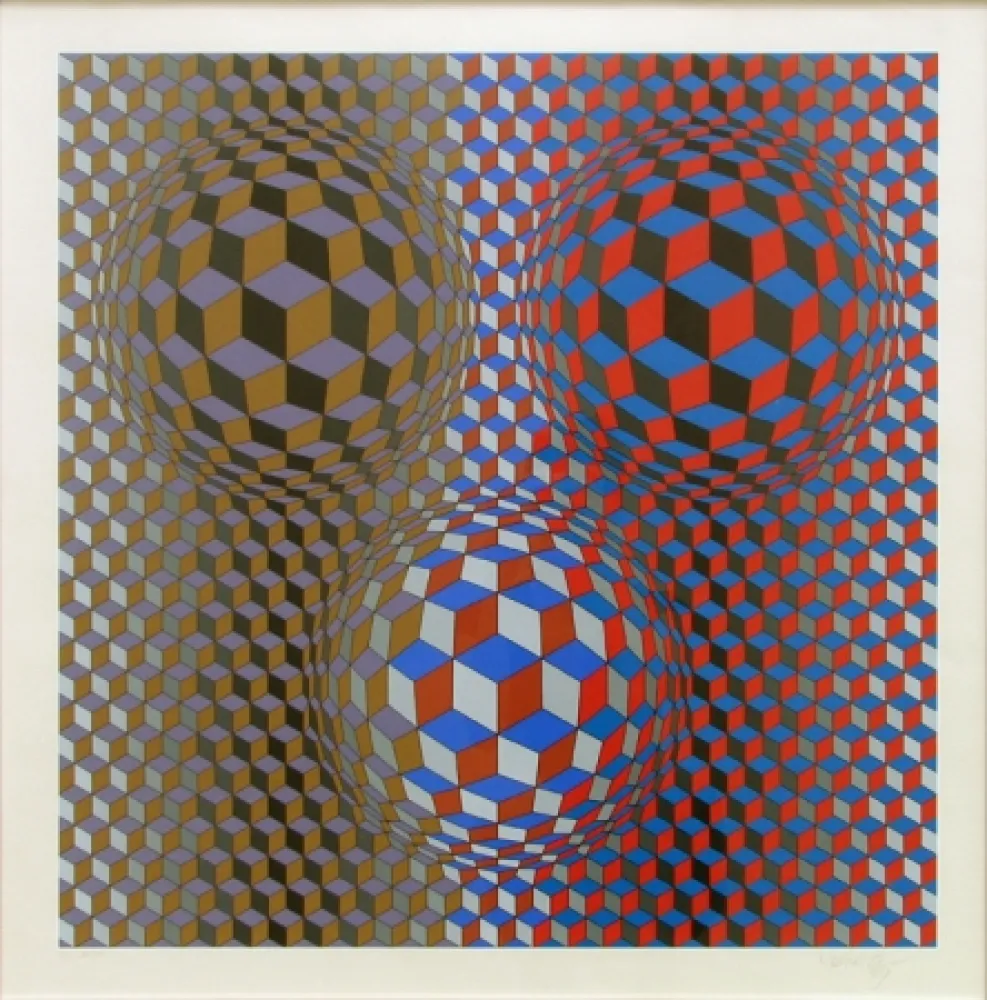 Serigrafia Vasarely - Nebulus II
