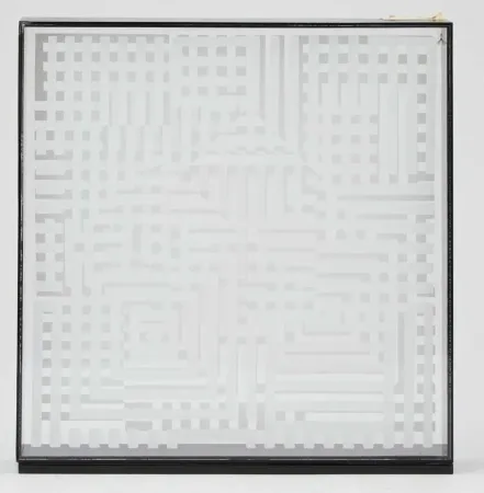 Multiplo Vasarely - Omega 25 Blanc