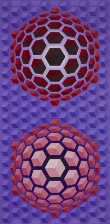 Multiplo Vasarely - Purple long