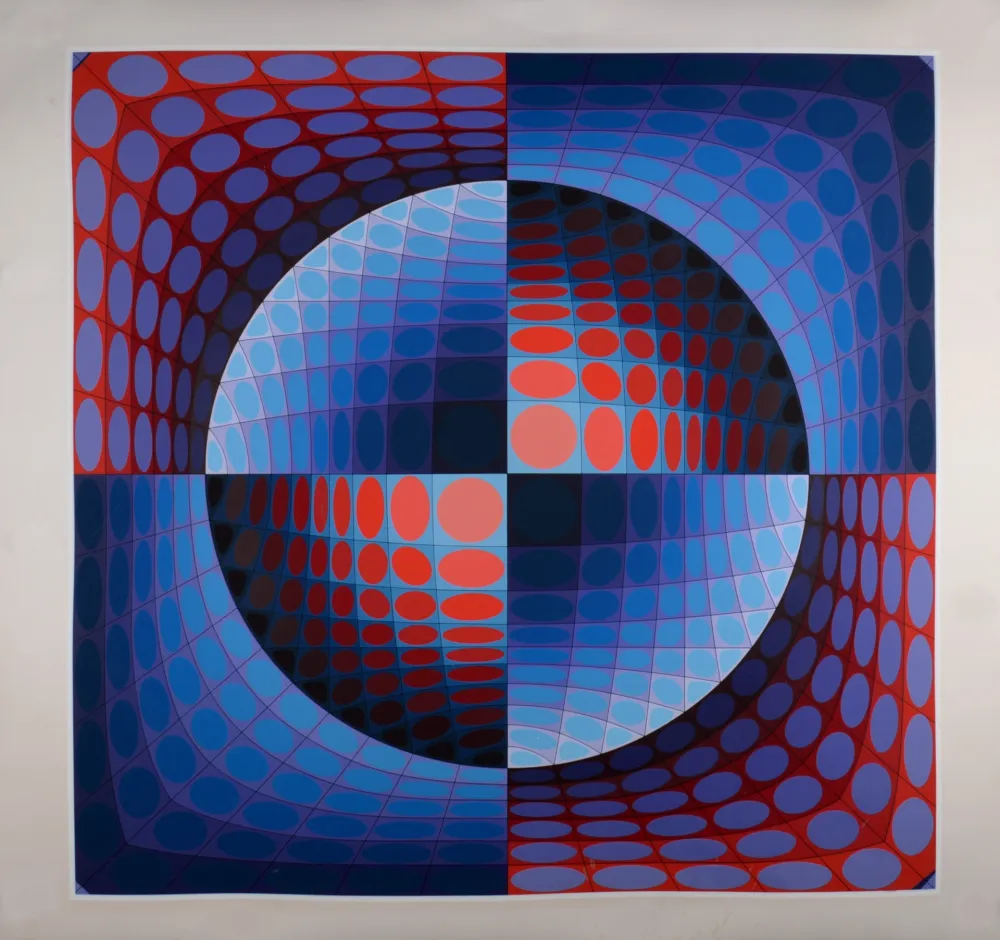 Serigrafia Vasarely - Relat, 1978