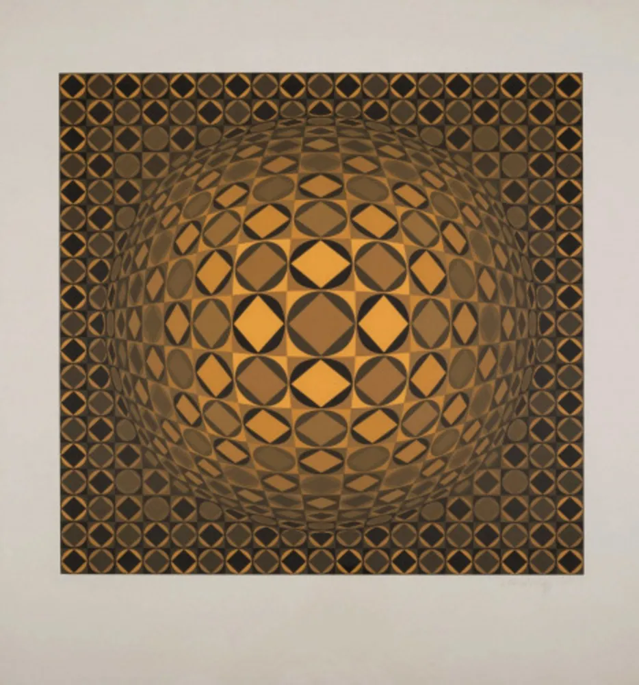 Serigrafia Vasarely - Sann (Benavides 891)